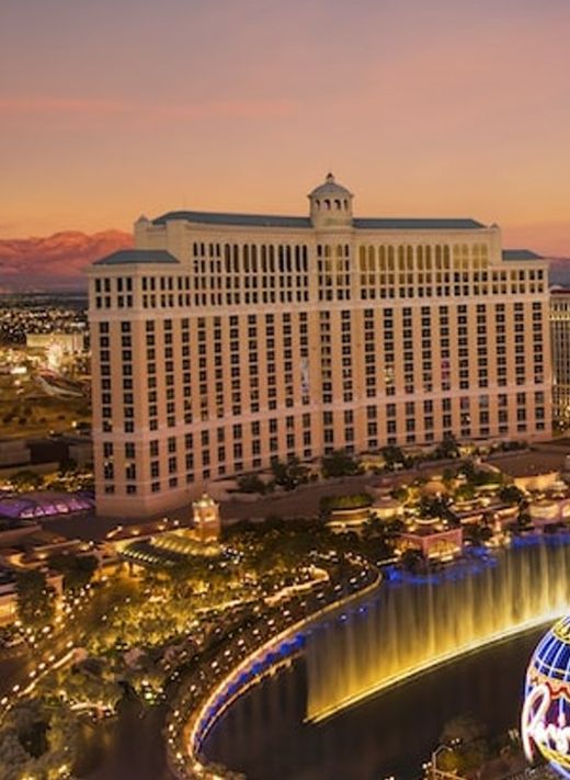 Las Vegas casino resort at dusk